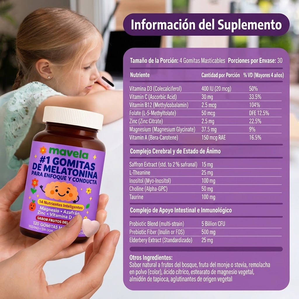 Mavela niños | Gomitas de melatonina