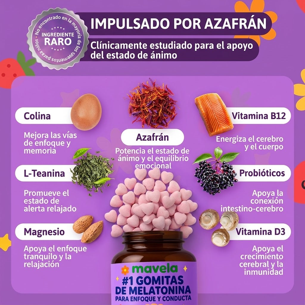 Mavela niños | Gomitas de melatonina